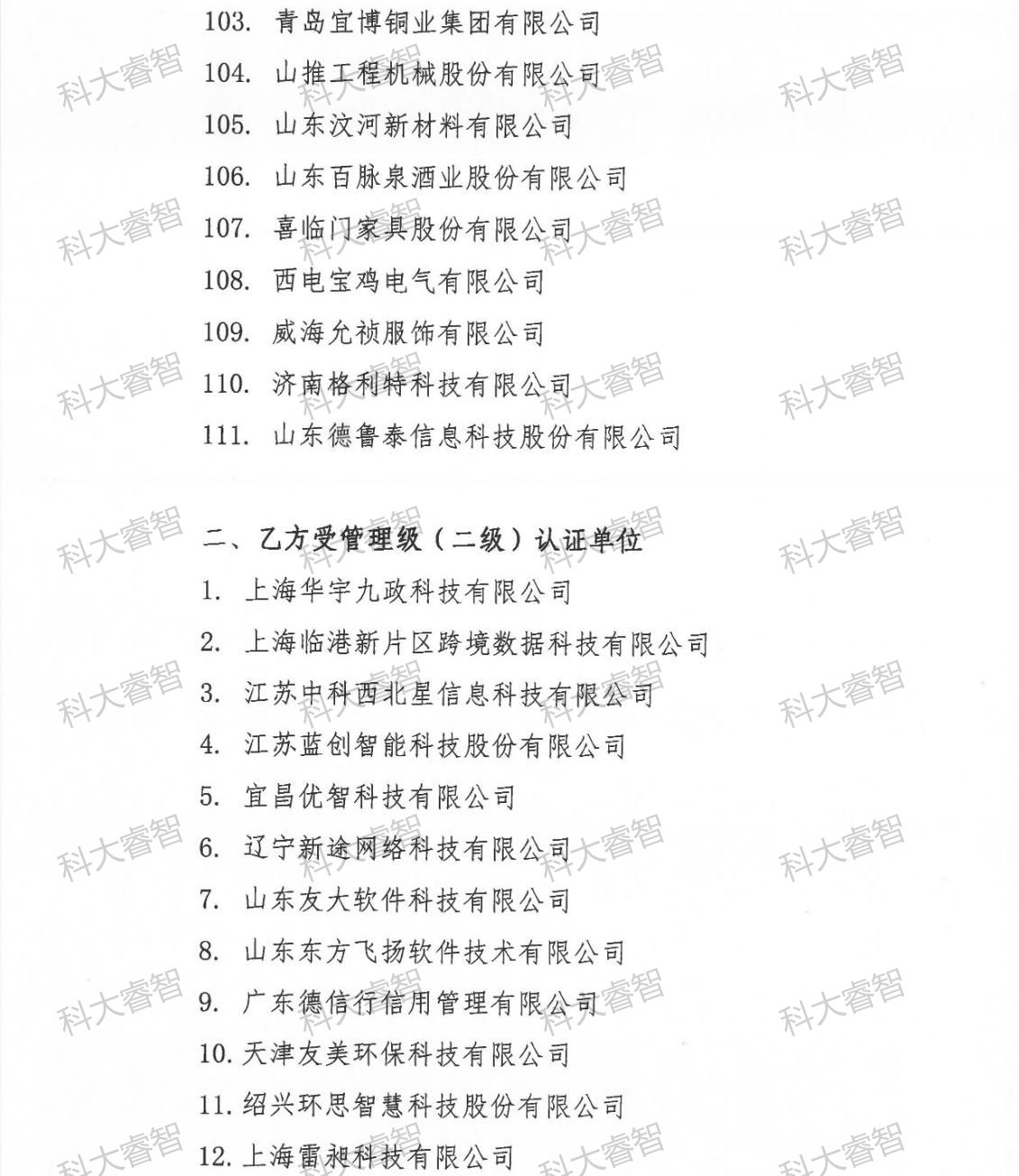 祝賀科大睿智服務(wù)企業(yè)上榜第8批DCMM公示名單-DCMM認(rèn)證-DCMM咨詢(xún)6 祝賀科大睿智服務(wù)企業(yè)上榜第8批DCMM公示名單-DCMM認(rèn)證-DCMM咨詢(xún)6